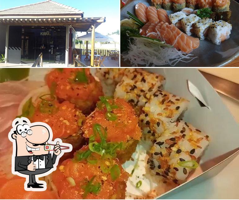 Peça diferentes opções de sushi