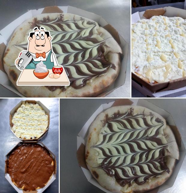 Carvales Pizzaria (forno a lenha) serve uma gama de sobremesas