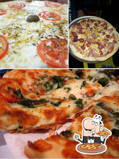 Peça diferentes estilos de pizza