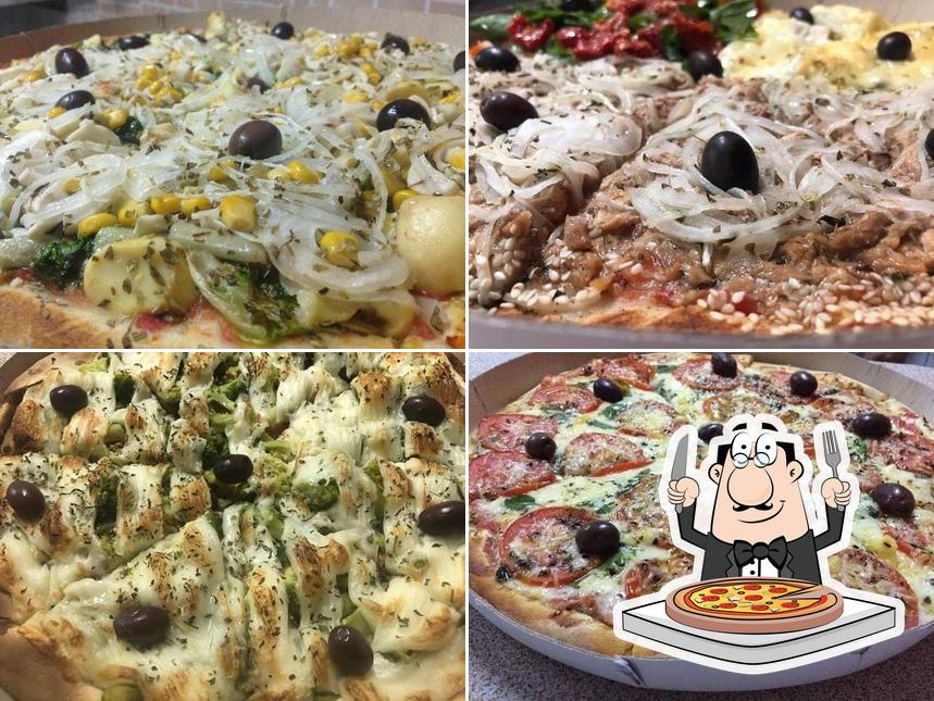 Escolha diferentes estilos de pizza