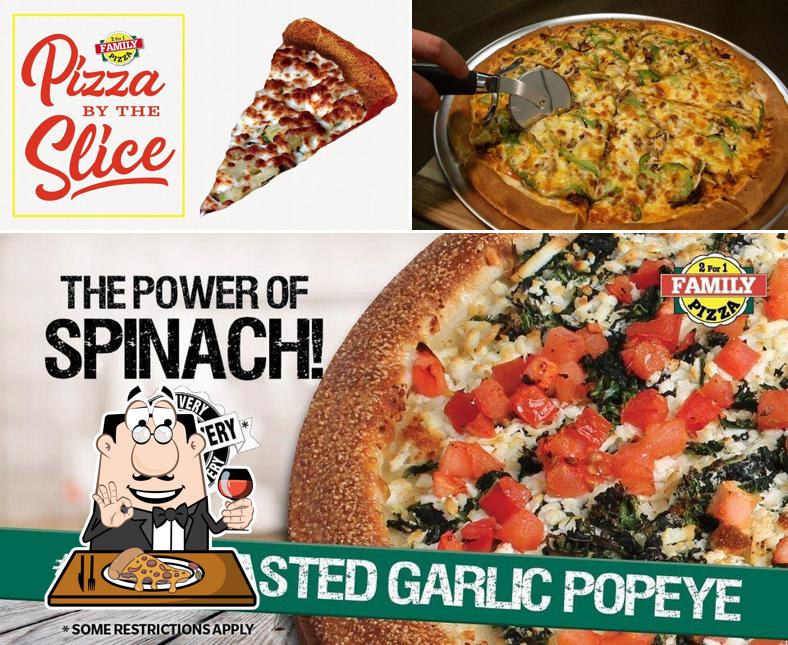 2 for 1 Family Pizza in North Battleford Restaurant menu and reviews