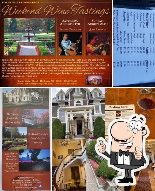 Torne Valley Vineyards in Hillburn Restaurant menu and reviews