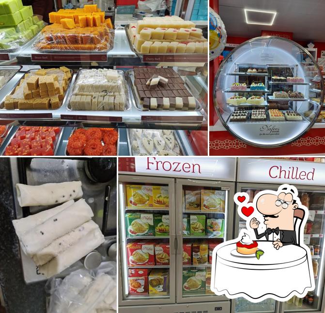 Nafees Bakers & Sweets Glasgow offers a selection of desserts