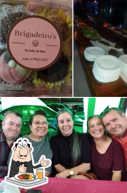 Dê uma olhada a foto apresentando comida e interior no Salão De Festas Estância Do 38