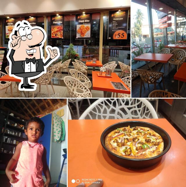 The interior of Sree Ayyappa Bakery & Restaurant