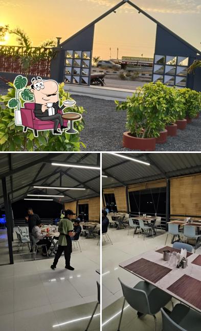 Among various things one can find interior and exterior at The Meeting Ground Restaurant and Café