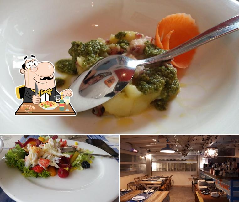 Questa è la foto che presenta la cibo e interni di Taverna Bìo Le Rune