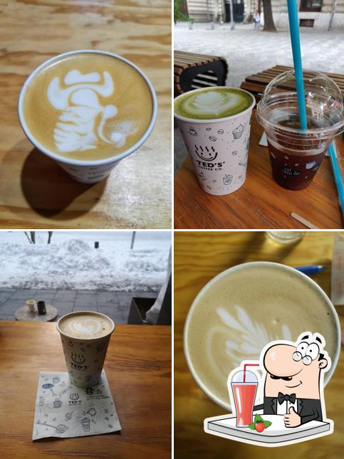 Enjoy a beverage at Ted's Coffee Co
