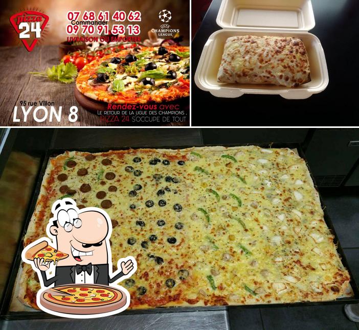 A PIZZA 24, vous pouvez profiter des pizzas