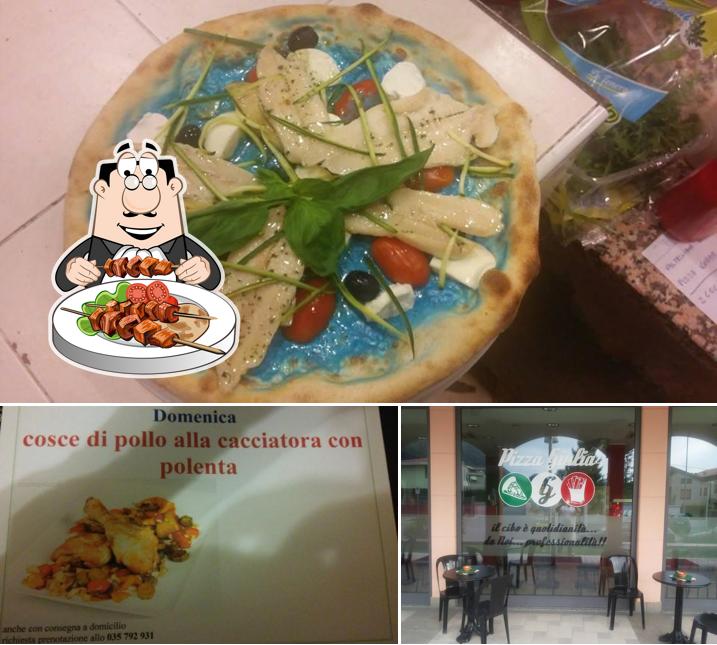 La immagine della cibo e interni di pizza Giulia