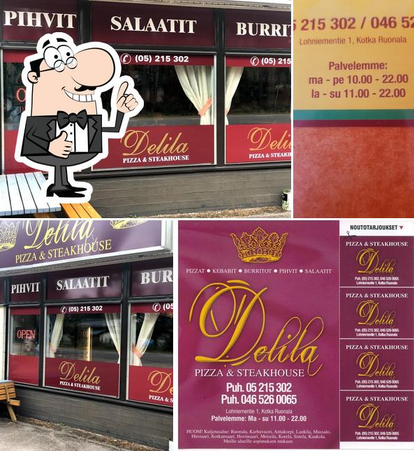 Здесь можно посмотреть фотографию ресторана "Delila Pizza & Steakhouse"