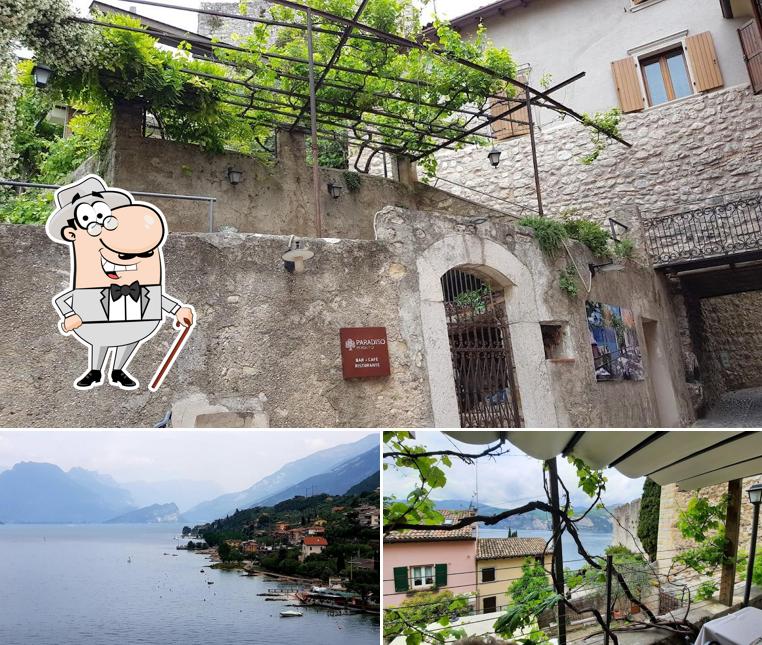 Puoi goderti l'aria fresca da seduto all'esterno di Ristorante Paradiso Perduto