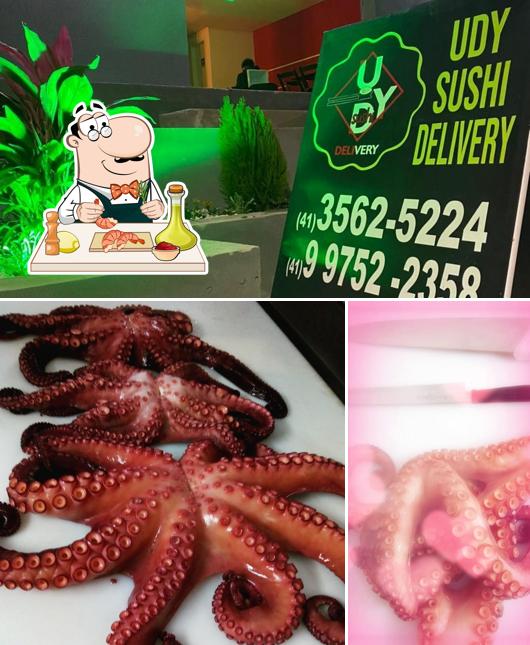 Experimente frutos do mar no Udy Sushi Delivery