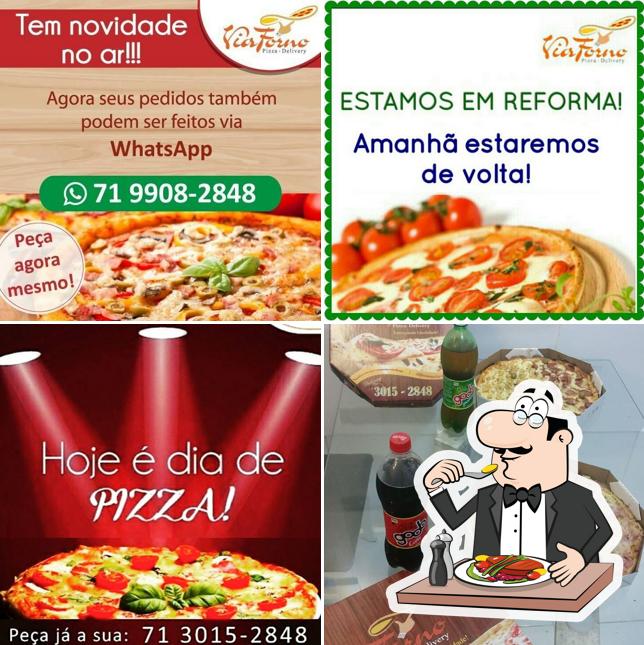 Comida em Via Forno pizzaria