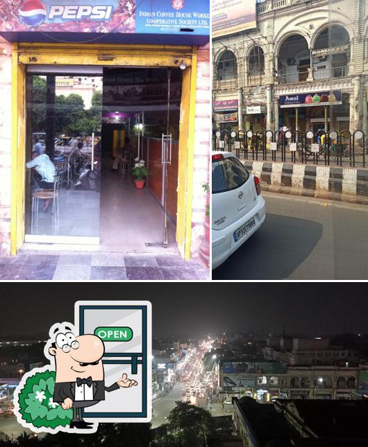 The exterior of Cooperative Indian Coffee House