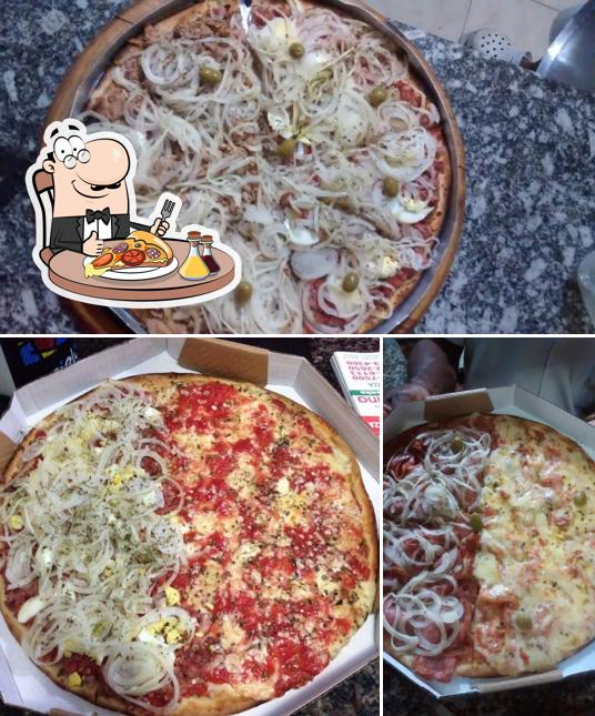 Experimente pizza no Pizzaria e Pastelaria Fiorentina