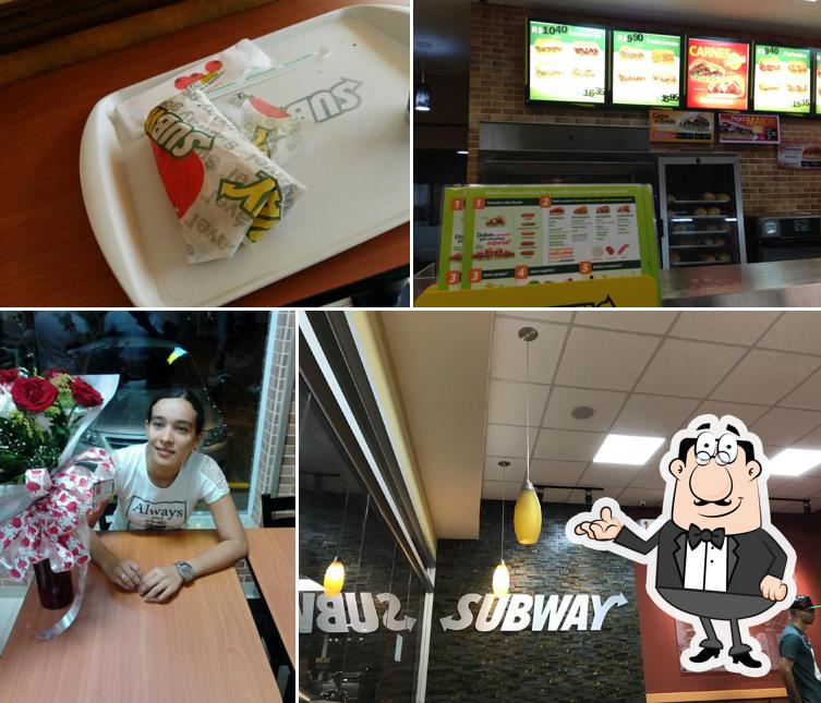 O interior do Subway