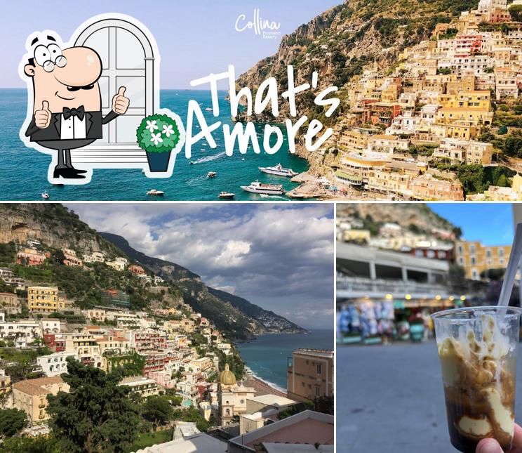 Gli esterni costituiscono una caratteristica importante di Collina Positano Bakery