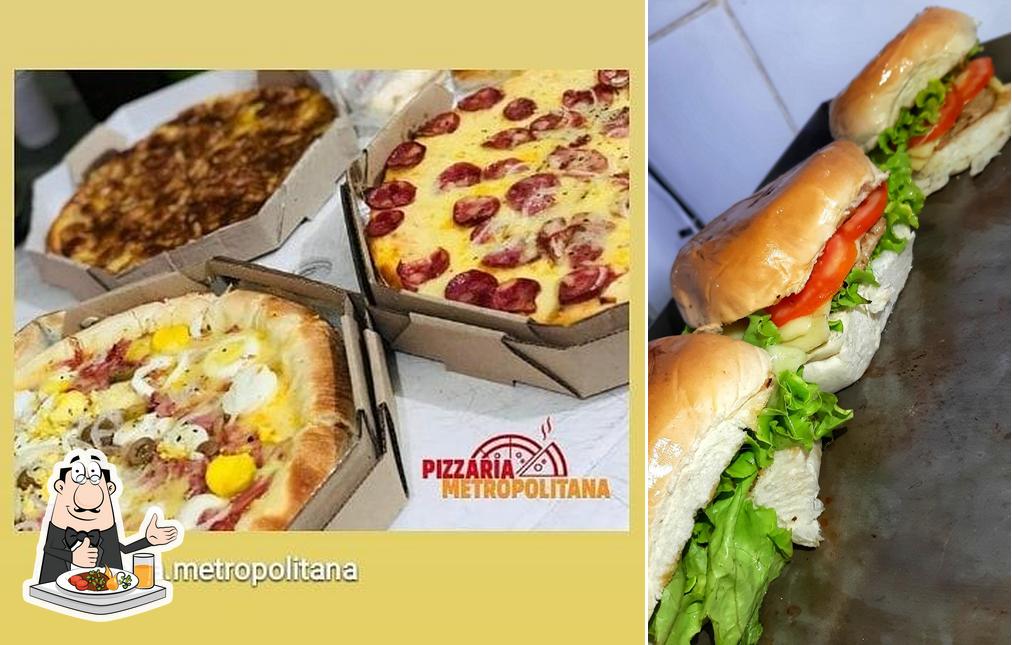 Comida em Pizzaria Metropolitana