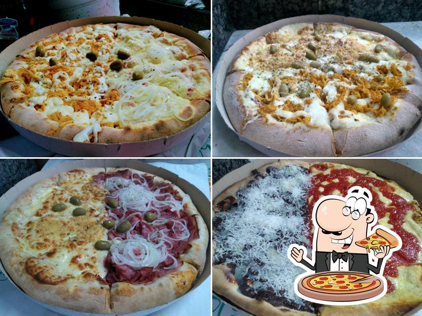 Peça diversos variedades de pizza