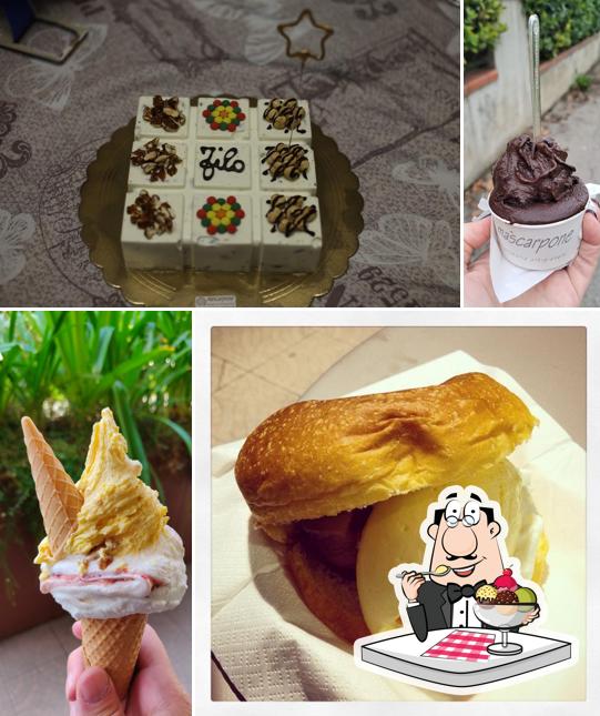 Gelateria Mascarpone propone un'ampia selezione di dolci