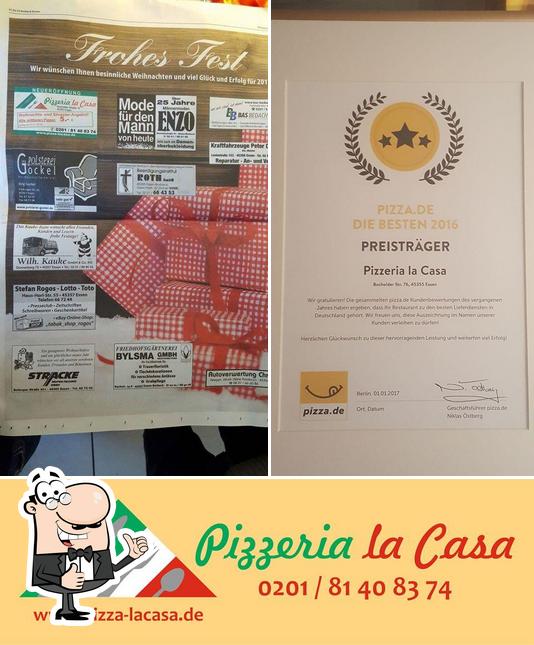 See this pic of Pizzeria La Casa Essen
