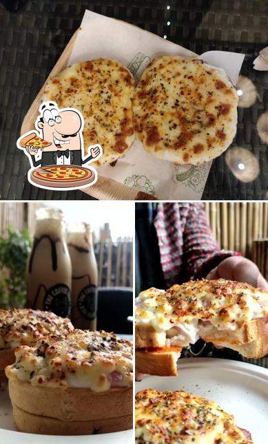 Pick pizza at The Coffee Fox