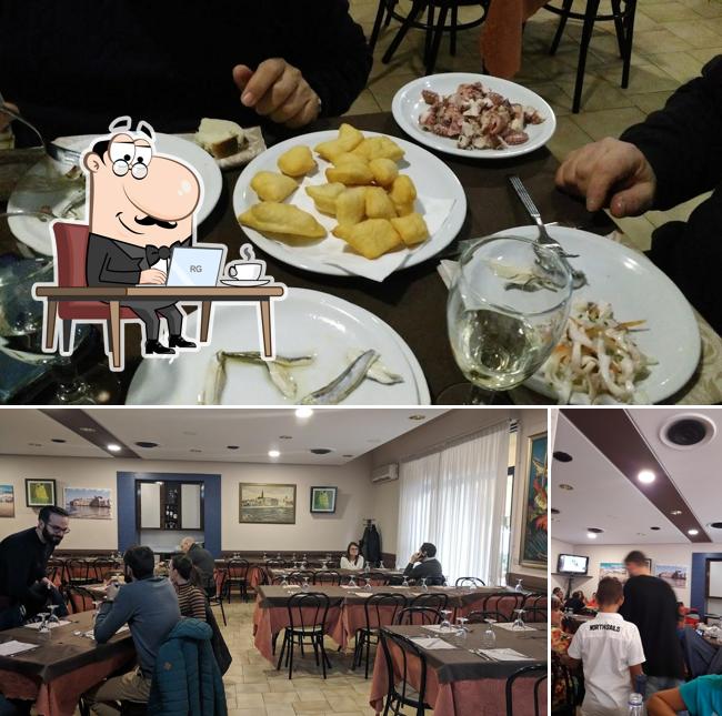 Gli interni di Trattoria del Procaccia