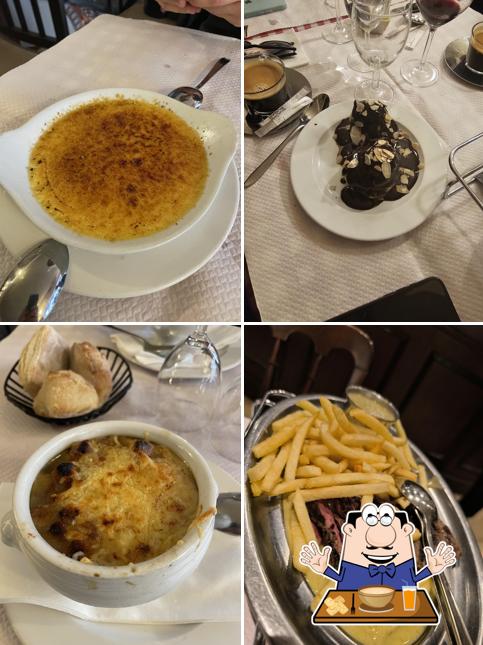 Crème brulée et escargots à L'entrecôte De Paris