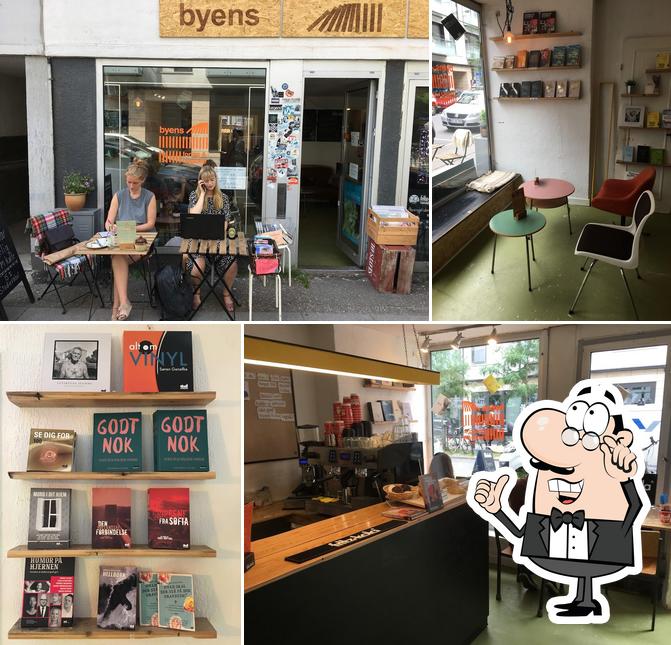 The interior of Byens forlag og cafe