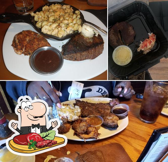 Order meat meals at Outback Steakhouse