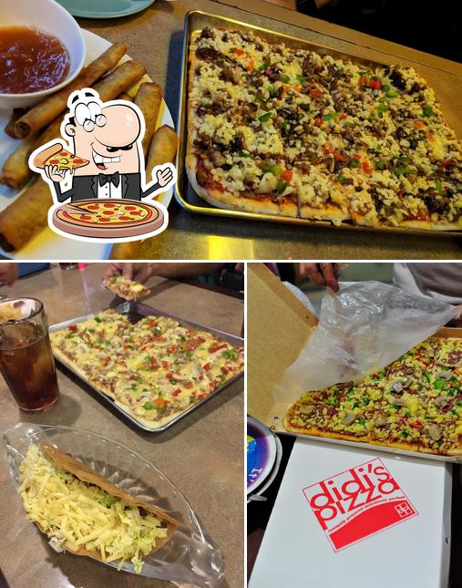 Try out pizza at Didi's Pizza