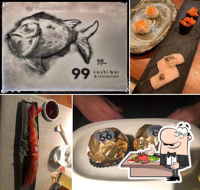 Закажите блюда с морепродуктами в "99 Sushi Bar BCN"