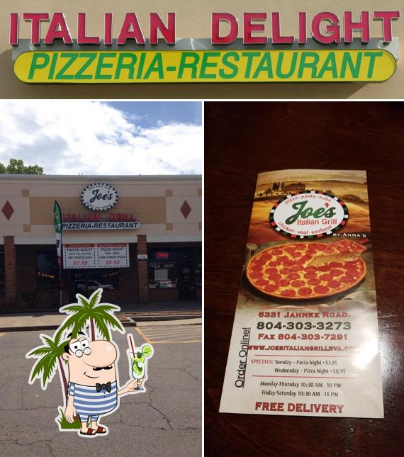 Joe's Italian Grill and Pizzeria in Richmond Restaurant menu and reviews