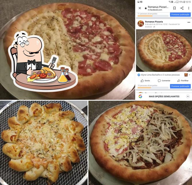 Elige una pizza en Romanus Pizzaria