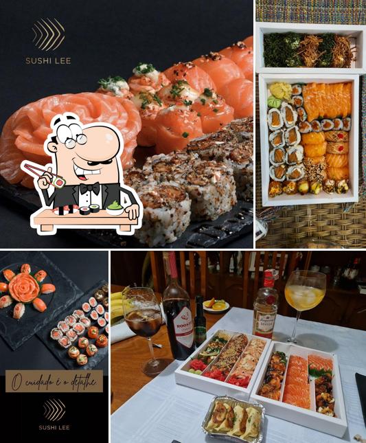 Rolos de sushi são disponibilizados no Sushi Lee Delivery
