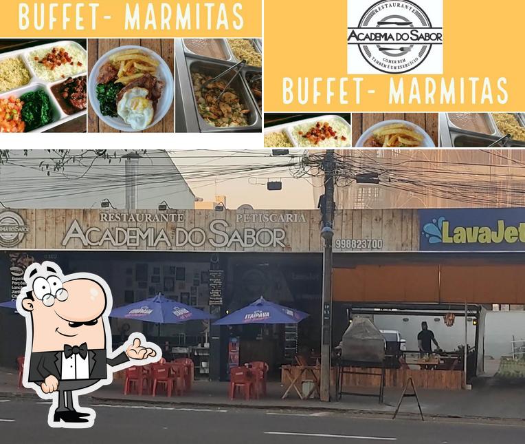 A Academia Do Sabor - Restaurante e Marmitaria se destaca pelo interior e comida