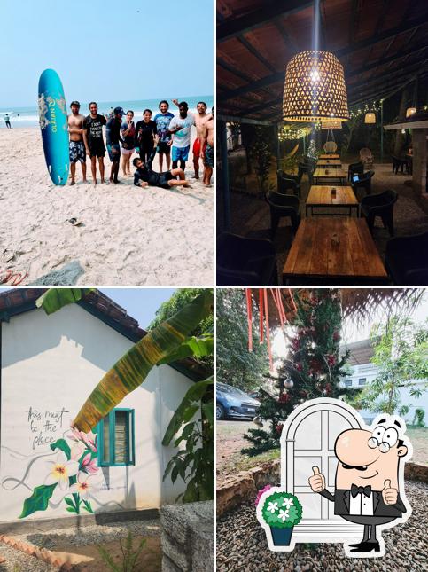 The exterior of Cliff & Coral Hostel, Varkala, Odayam Beach
