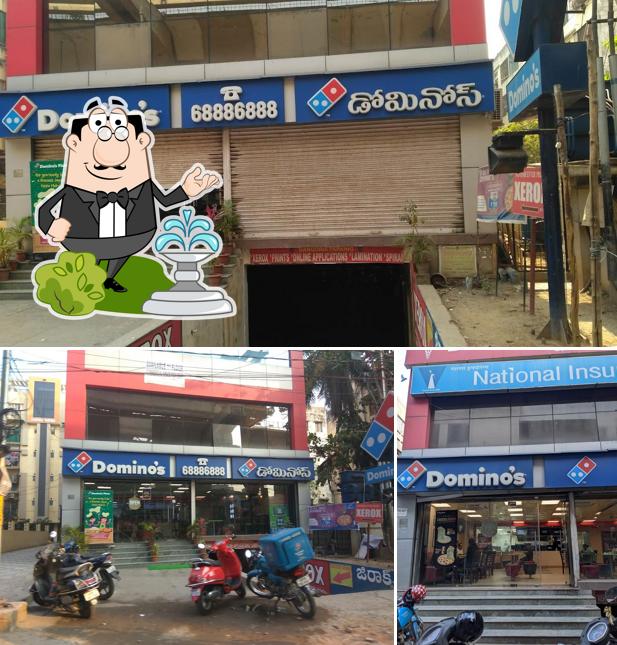 The exterior of Domino's Pizza Akaram Village, Musheerabad