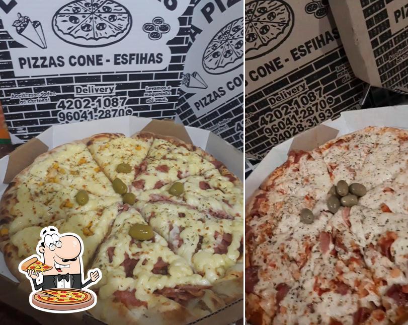 Escolha pizza no Lula Pizzaria e Esfiharia