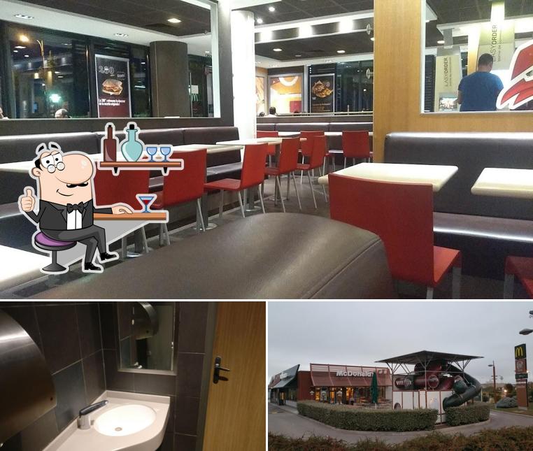 L’image de la intérieur et extérieur concernant McDonald's