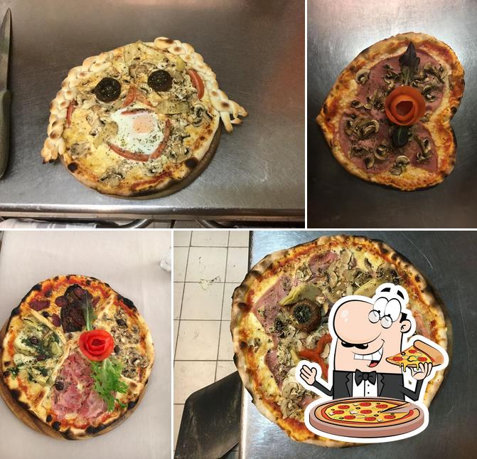 Choisissez des pizzas à La Mascotte