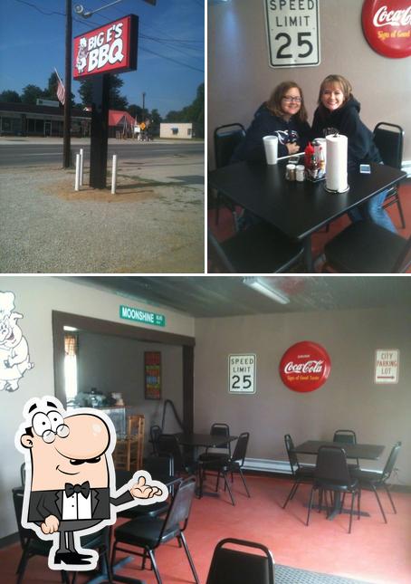 This is the image depicting interior and exterior at Barbecue Shack Kennett