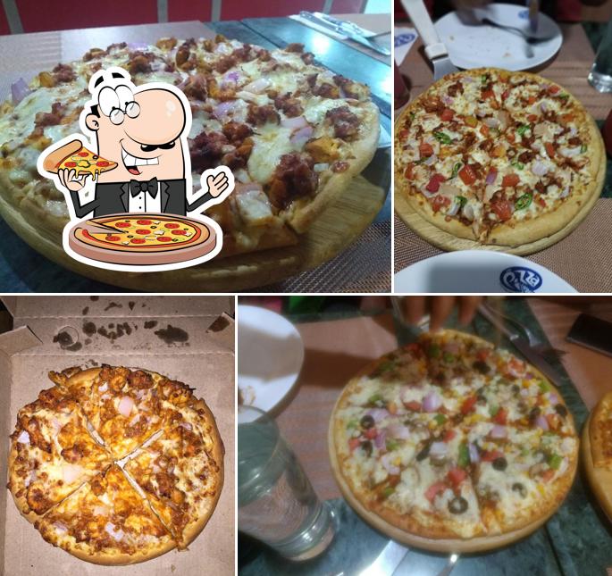 Order pizza at Cafe Pizza Corner