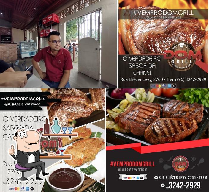 O interior do Churrascaria Dom Grill