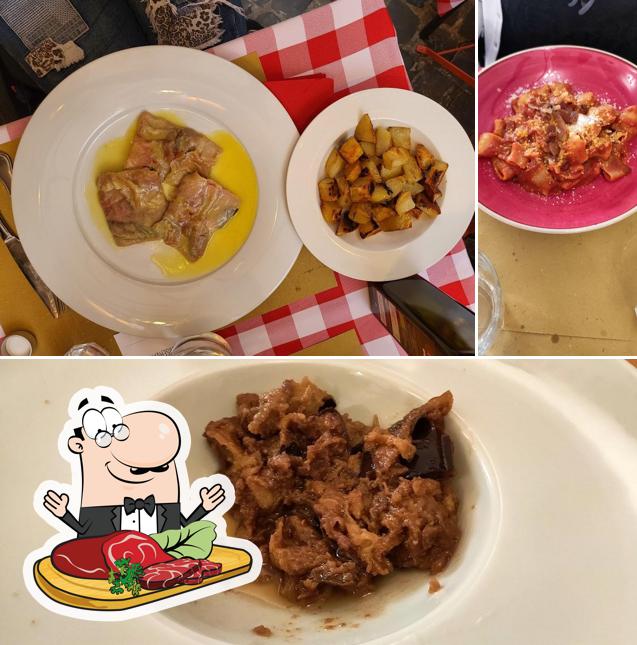 Scegli i un pasto a base di carne a hostaria del roody