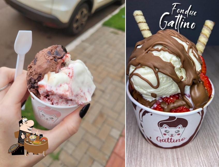 Platos en Gattino Gelato
