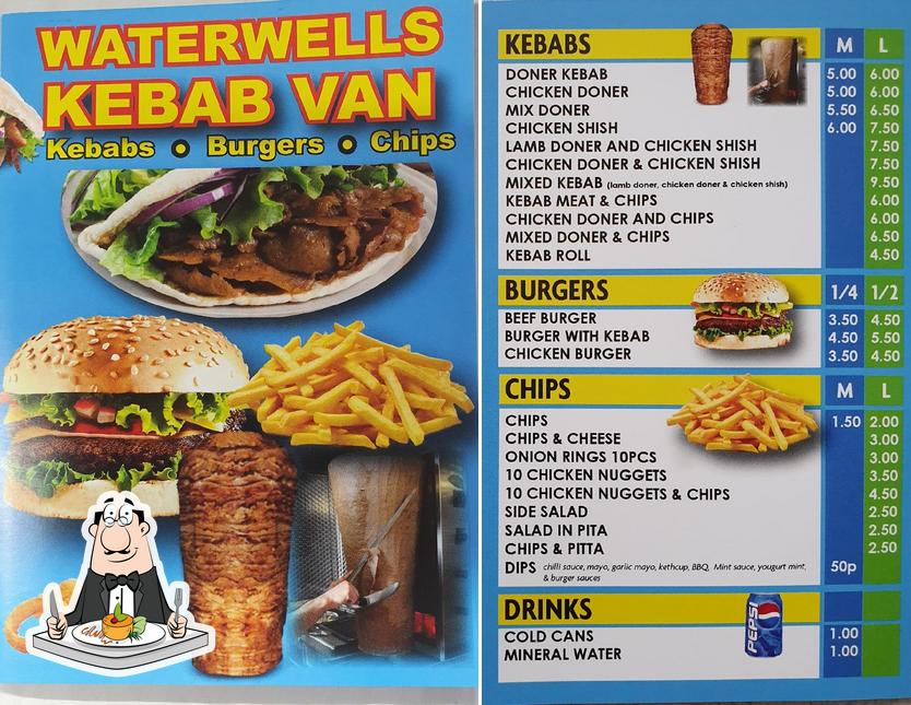 Ali's Waterwells kebab van in Gloucester Restaurant menu and reviews