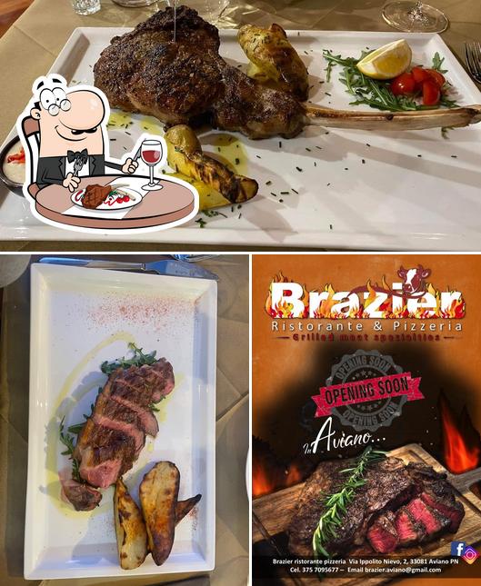 Попробуйте блюда из мяса в "Brazier ristorante pizzeria"