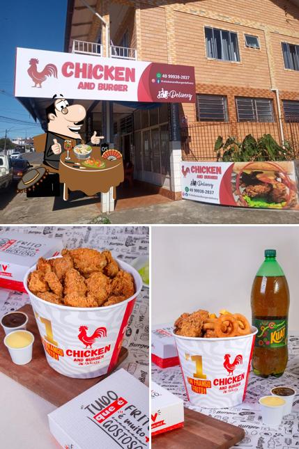 A ilustração da comida e exterior a Chicken All In Delivery Concórdia